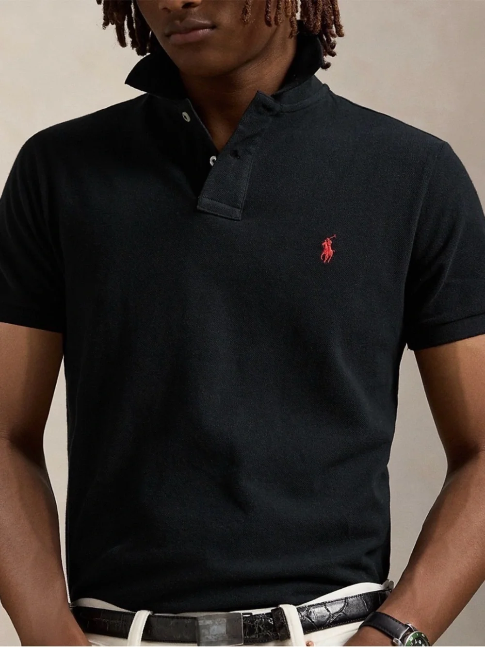 NWOT Polo Ralph Lauren Cotton Mesh Polo Shirt Custom Slim Fit